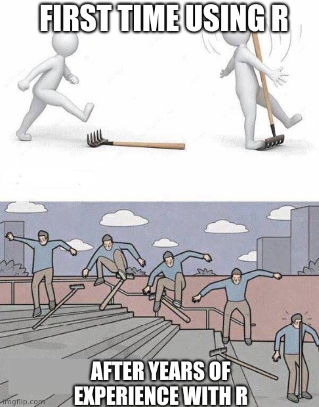 R rake meme